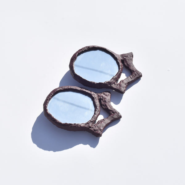 Crown Mirror Earrings