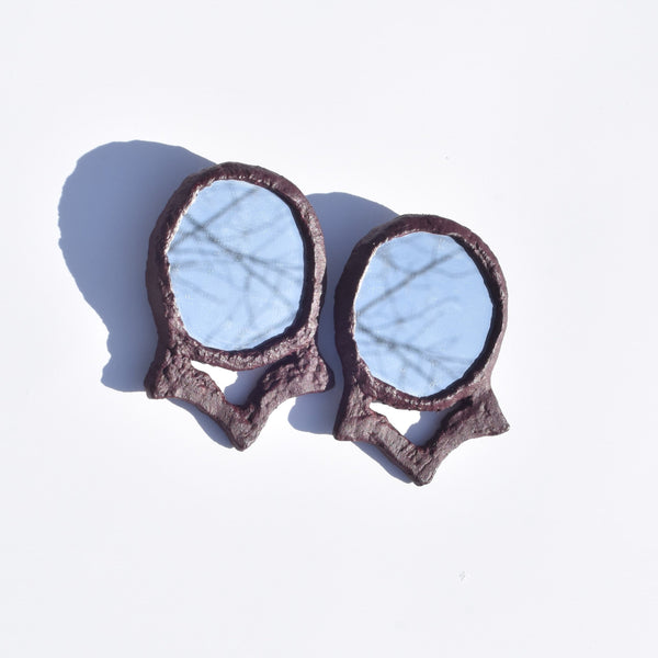 Crown Mirror Earrings