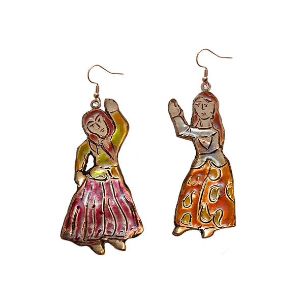 Bazm o Party Bronze Earrings