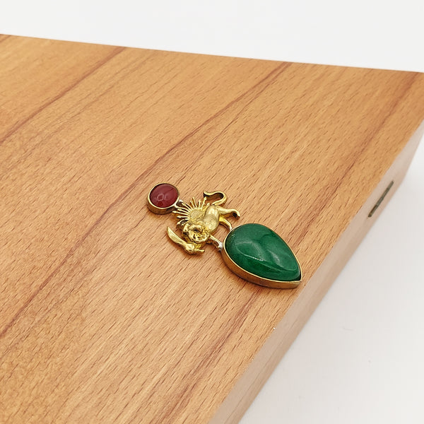 Triangle Wooden Clutch with Shirokhorshid Accent
