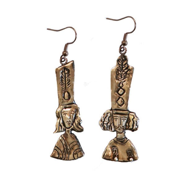 Malek o Shoara Bronze Earrings