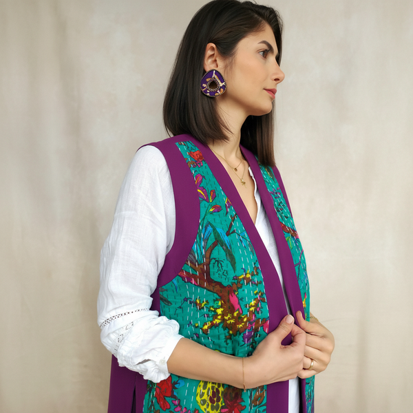 Hand-Sewn Purple vest