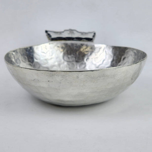 Copper Pomegranate Bowl with Etched Mirror