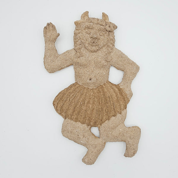 Handcrafted Dancing Deev Papier-Mâché Wall Art