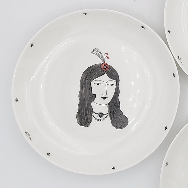 Hand Painted Qajar Couples Appetizer plates