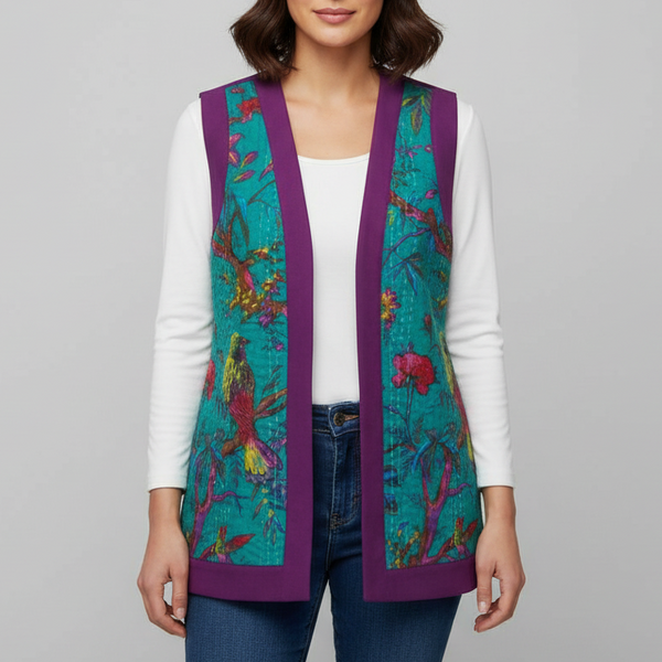 Hand-Sewn Purple vest