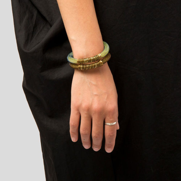 Brass Mesh Flexible Bracelet