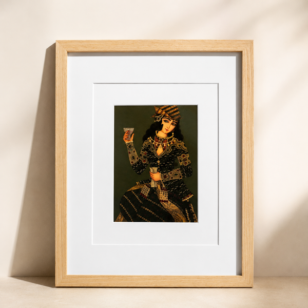 Qajar in Green Wall Art