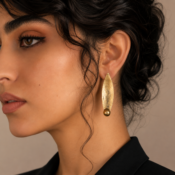 Asymmetrical Ceramic Earrings
