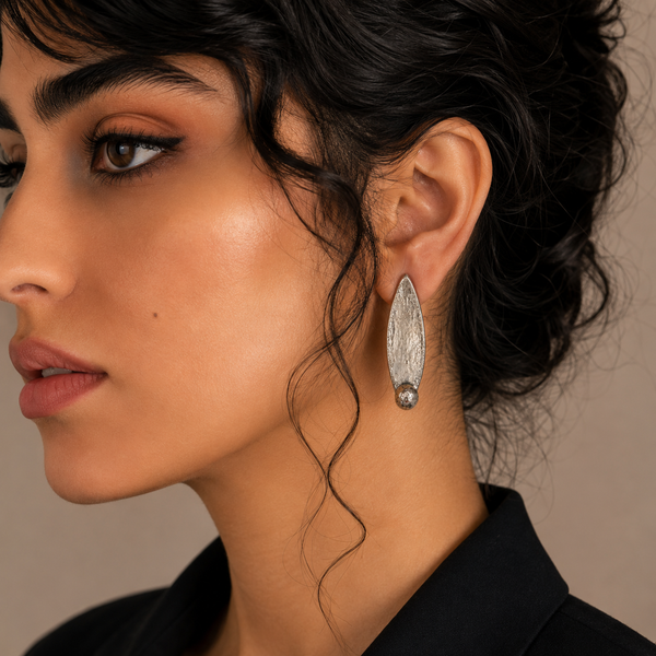 Asymmetrical Ceramic Earrings