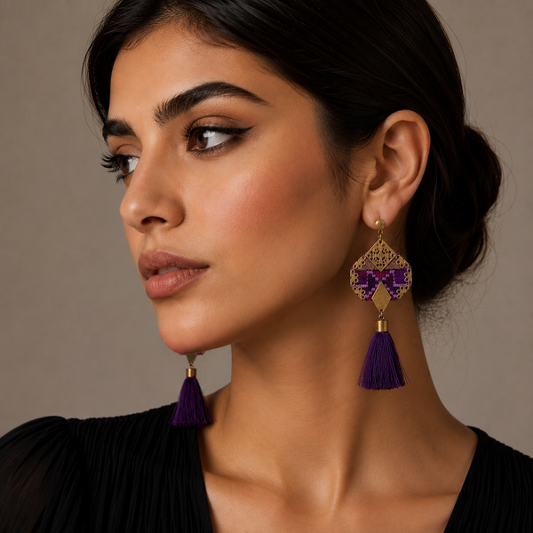 Handmade "Banafsheh" Balouchi Earrings