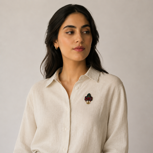 Hometown Embroidery Brooch