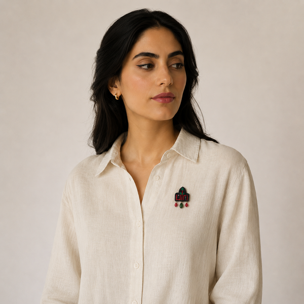Hometown Embroidery Brooch