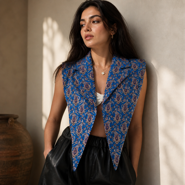 Paisley Blooms Collar Vest