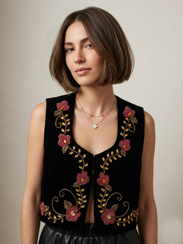 Shine & Grow Hand Beaded Vest