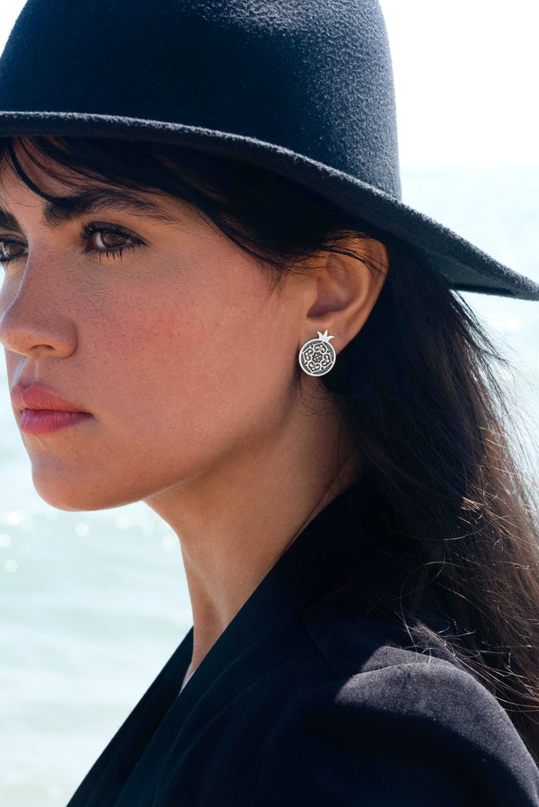 Pomegranate Cluster Earrings