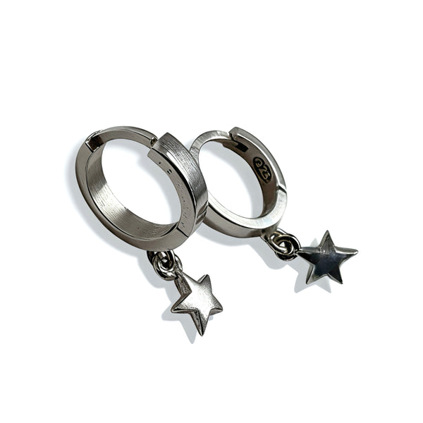 Star Silver Earrings