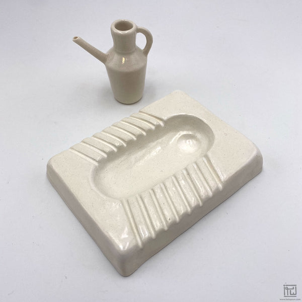 Eastern Toilet ceramic Ashtray