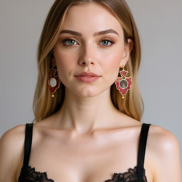 Taj Ayneii Termeh Earrings