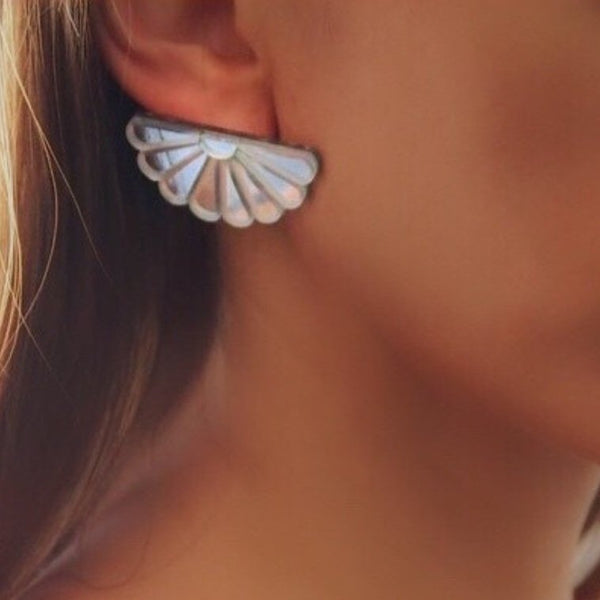 Floral Mirror Earring