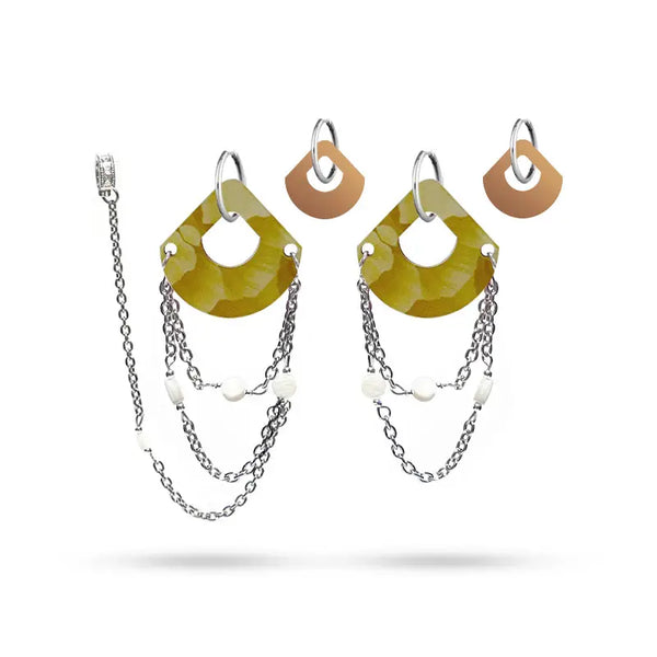 Helia Earring – Beige Coral