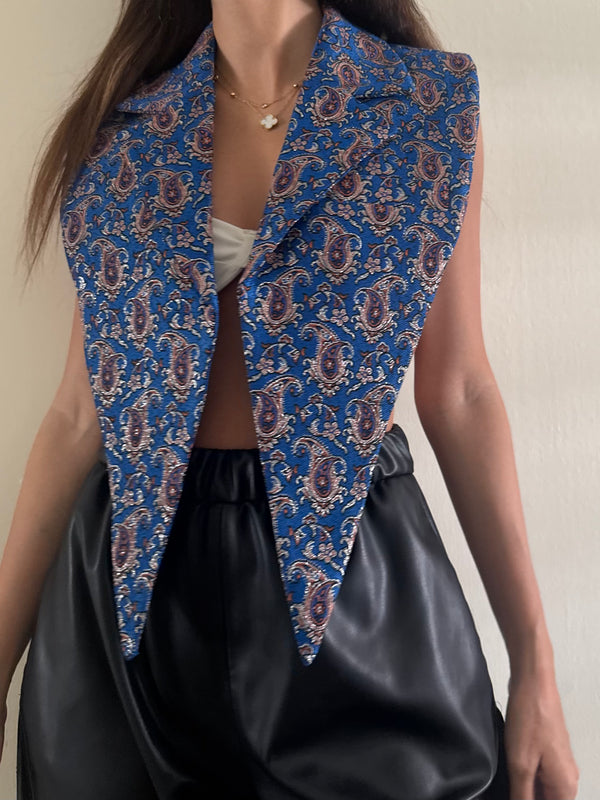 Paisley Blooms Collar Vest