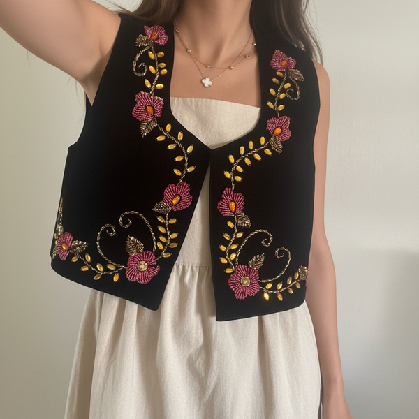 Shine & Grow Hand Beaded Vest