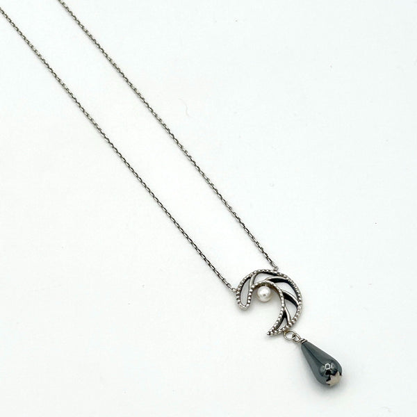 Luna Whisper Silver Necklace