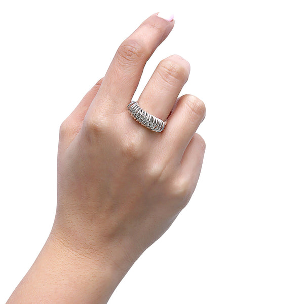 Life Cycle Silver Ring