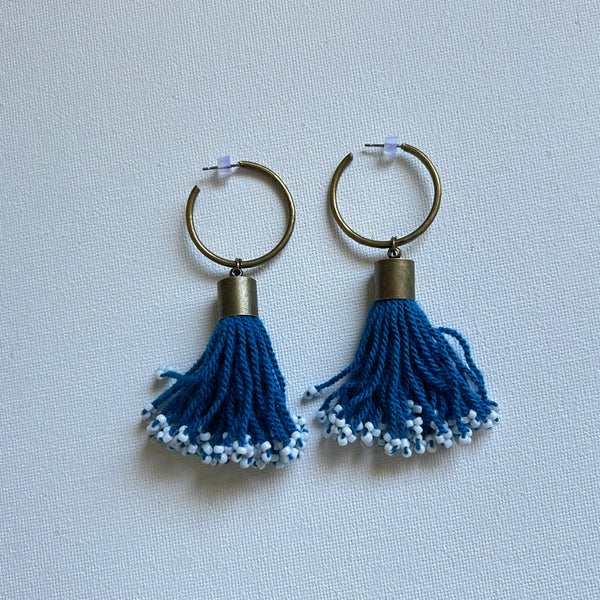 Tuft Brass Earrings
