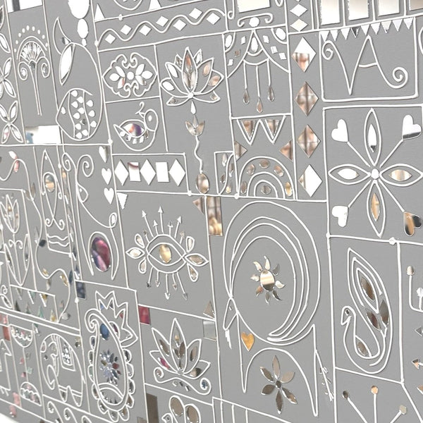 Jahan-Nama Garden Lippan Wall Art
