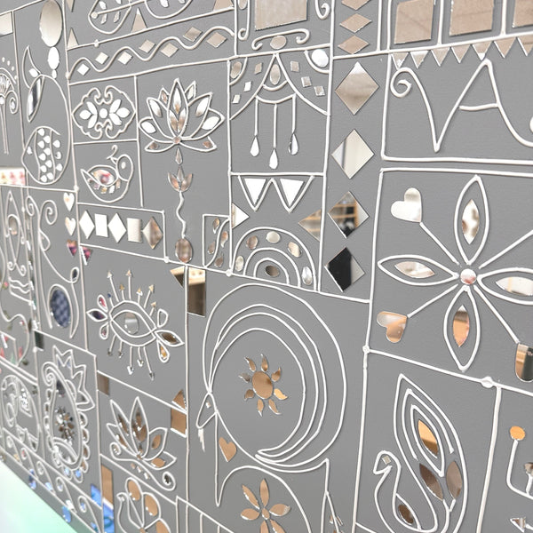 Jahan-Nama Garden Lippan Wall Art