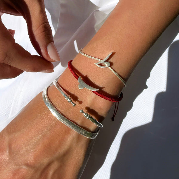 Flexible Plain Silver Bangle