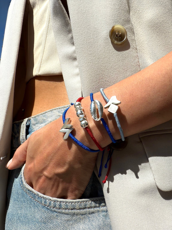 Silver Woven Adjustable Bracelets