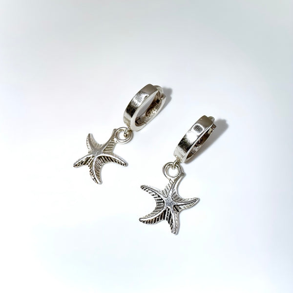 Starfish Silver Earrings