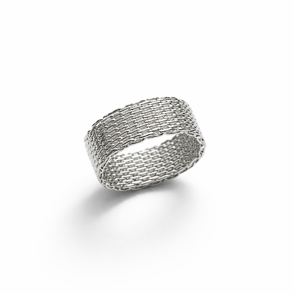 Silver Woven Ring