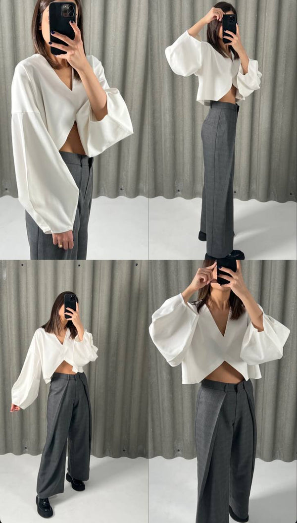 Diamond Sleeve Blouse