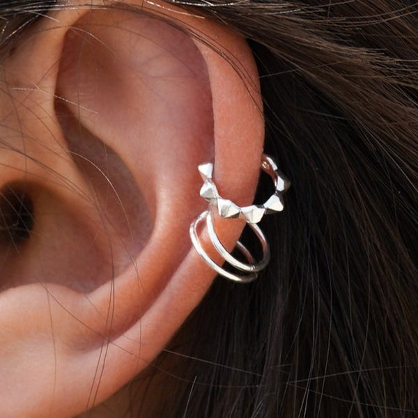Blade Silver Ear Cuff