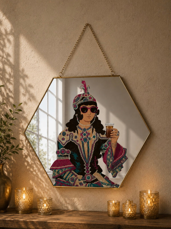 Qajar Tea Time Wall Mirror