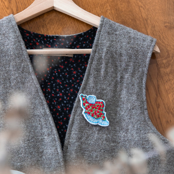 Land of Tulips Embroidered Brooch