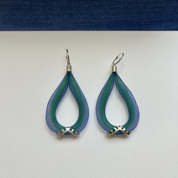 Mesh Silver Earrings