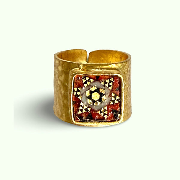 Leyli Wide Khatam Ring