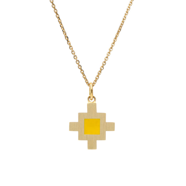 Bahar Pendant Yellow Enamel