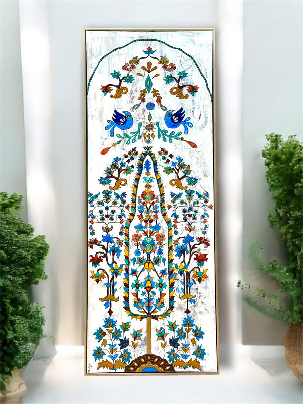 Persian Cypress Canvas Painting