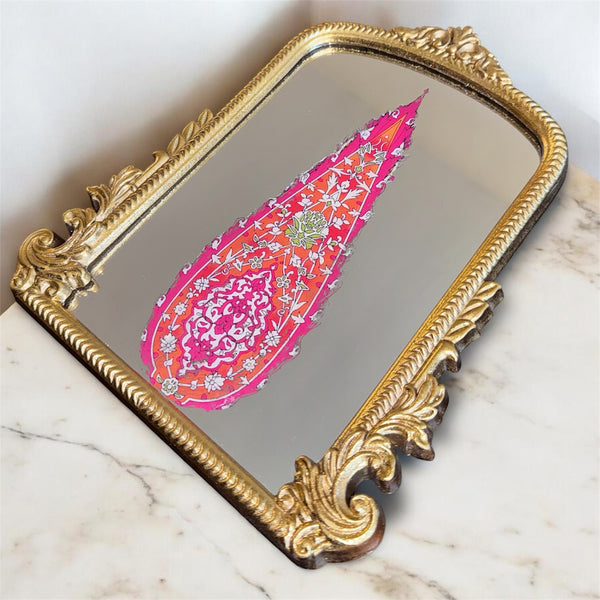 Cypress of Love Ornate Tabletop Mirror