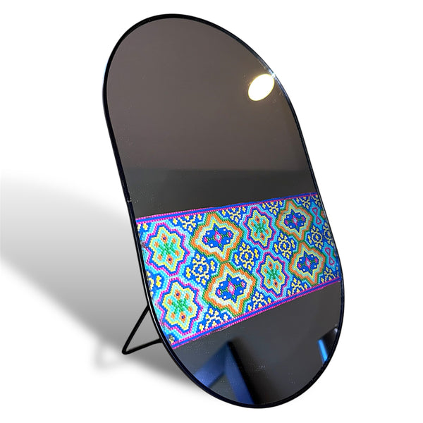 Pardis Soozan-Doozi Oval Tabletop Mirror