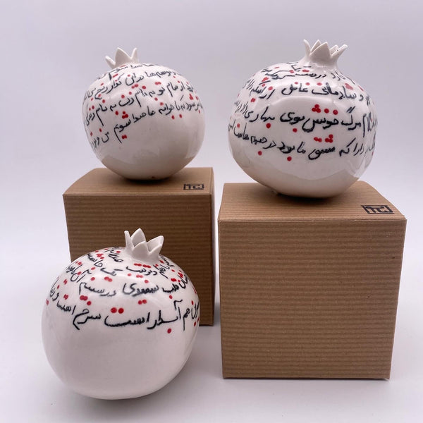 Decorative ceramic Pomegranate - Mashgh Poem