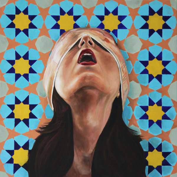 Ornamental Oppression Triptych Paintings