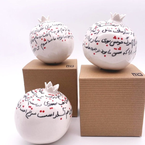 Decorative ceramic Pomegranate - Mashgh Poem