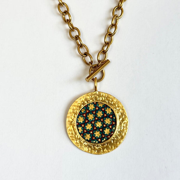 Shiraz Round Khatam Necklace